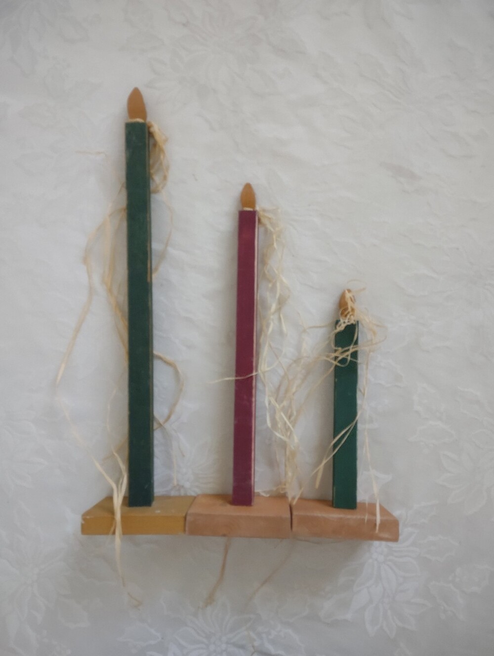 Wood Handcrafted Candles Decor
